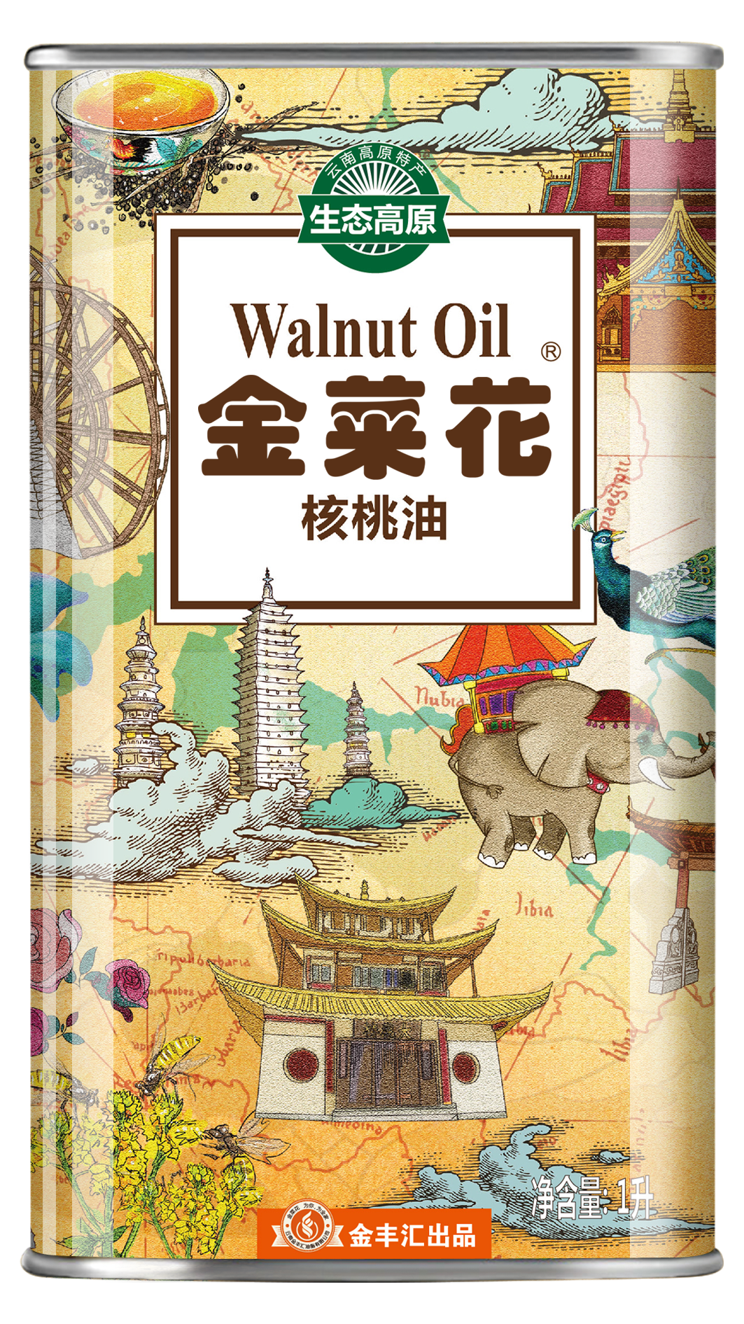 金菜花核桃油
